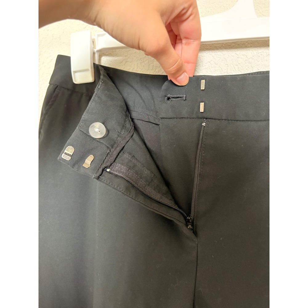 Jones New York Black Straight Leg Dress Pants Womens 10 Professional Trousers - Picture 4 of 5